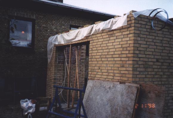 The eastern wall - ready for the roof